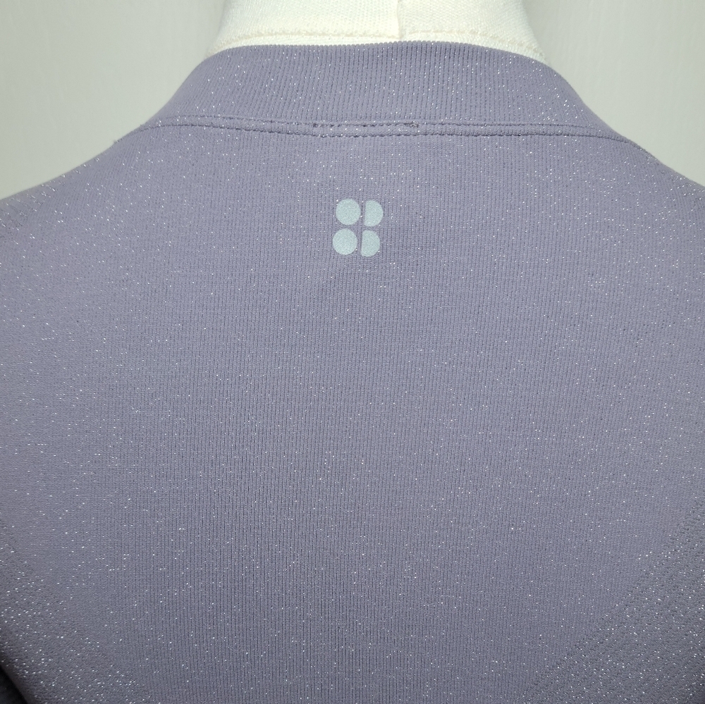 Sweaty Betty Purple Spark Seamless Long Sleeve Workout Top Size 6 - Picture 9 of 11
